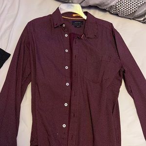 denim and flower shirt size M